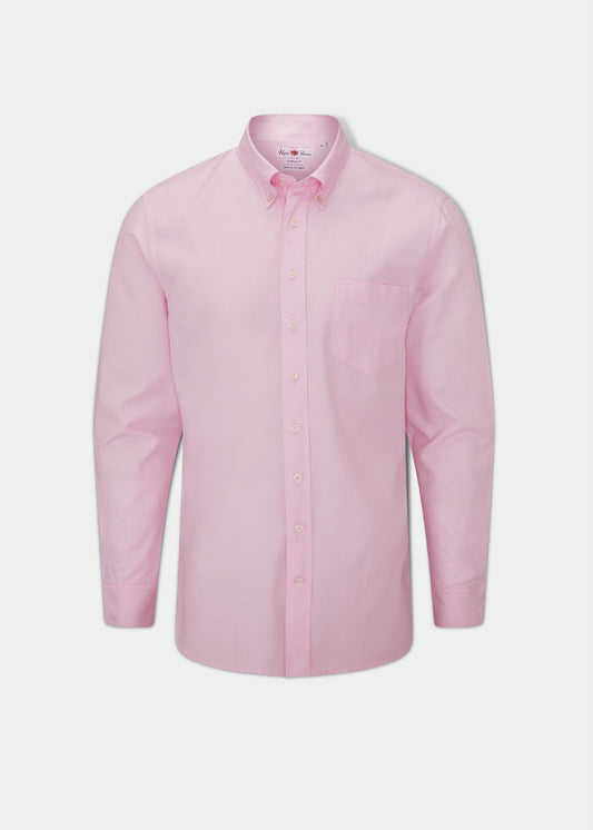 Men's Cotton Button Down Shirt In Pink