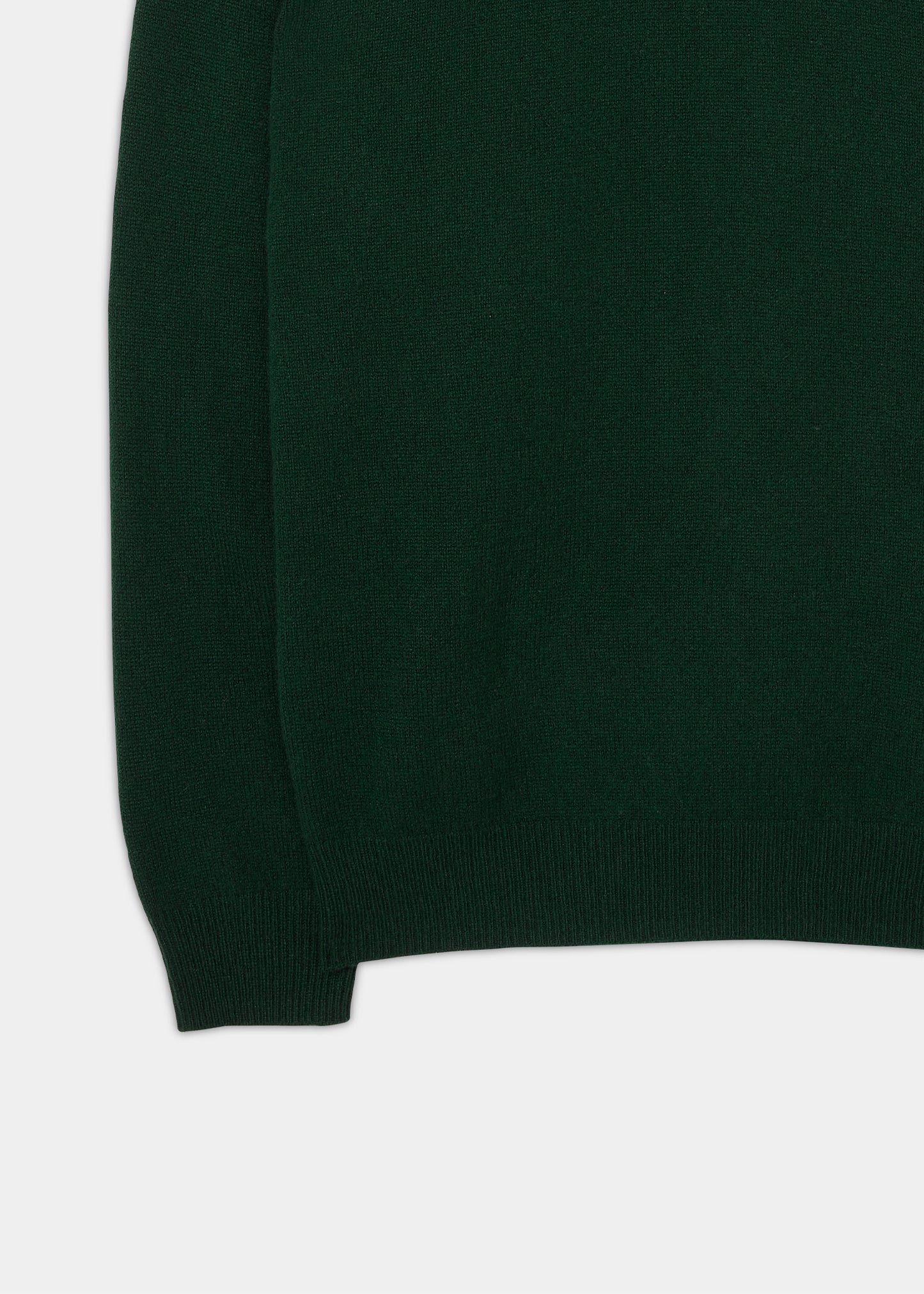 Lenzie Lambswool Sweater in Tartan Green - Regular Fit