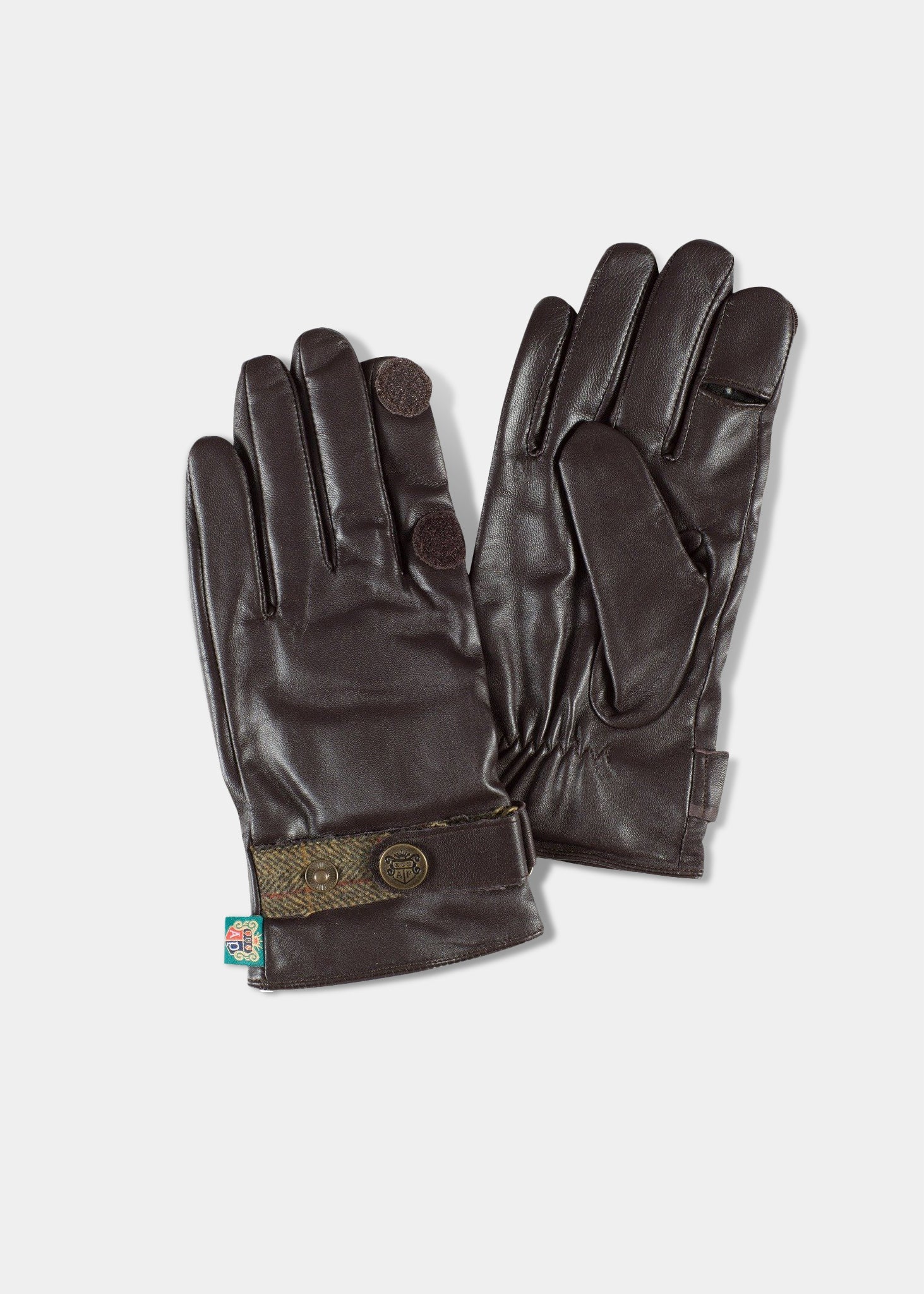 Alan Paine Mens 2022 Water Resistant Leather Gloves - Brown / L