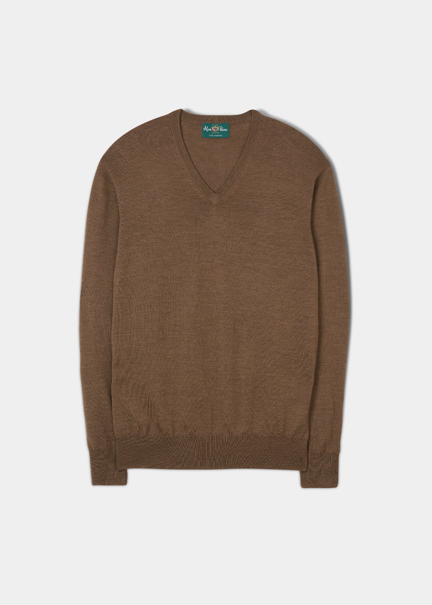 Mens grey merino wool jumper sales