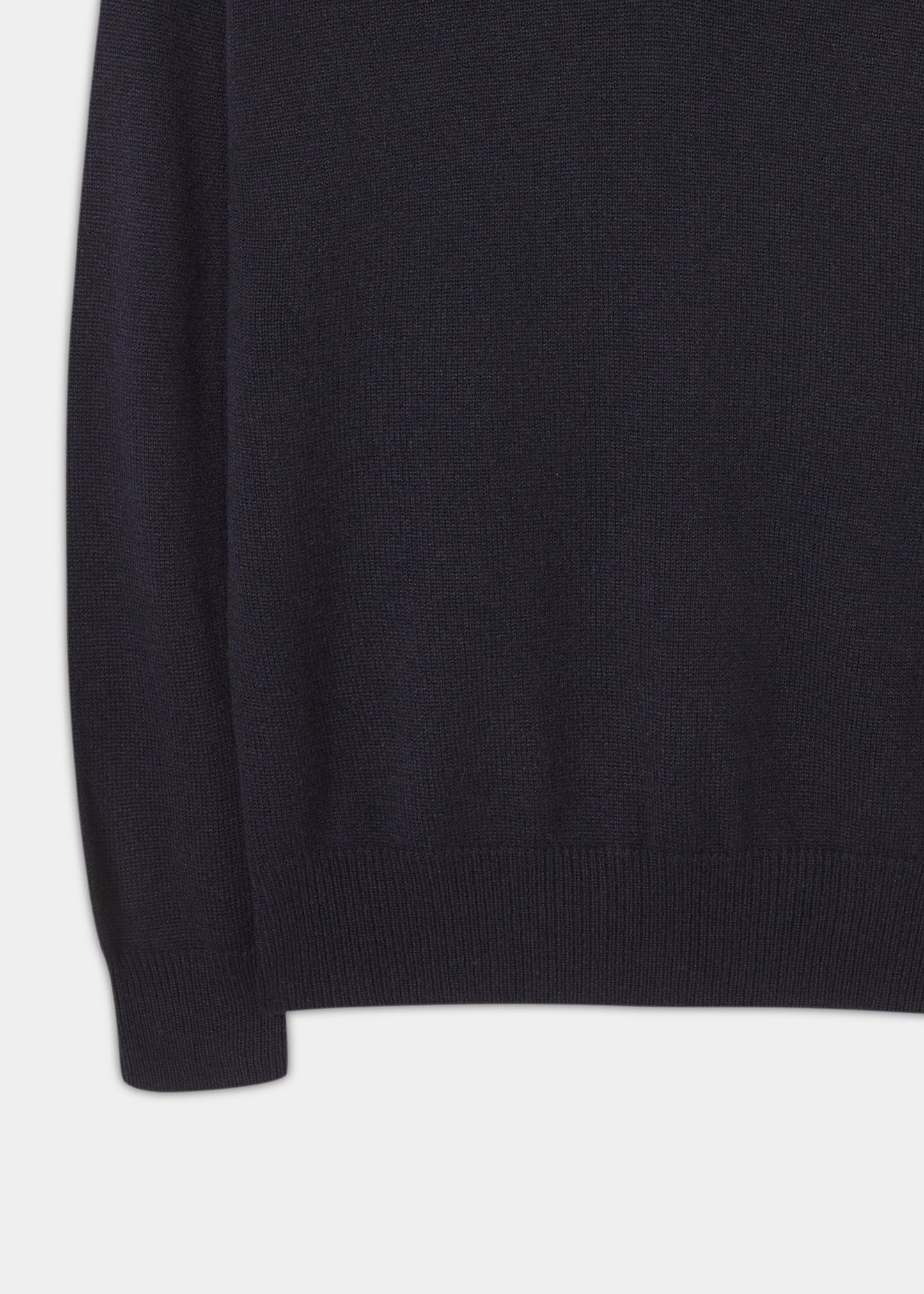 Selkirk Cashmere Sweater in Dark Navy - Classic Fit