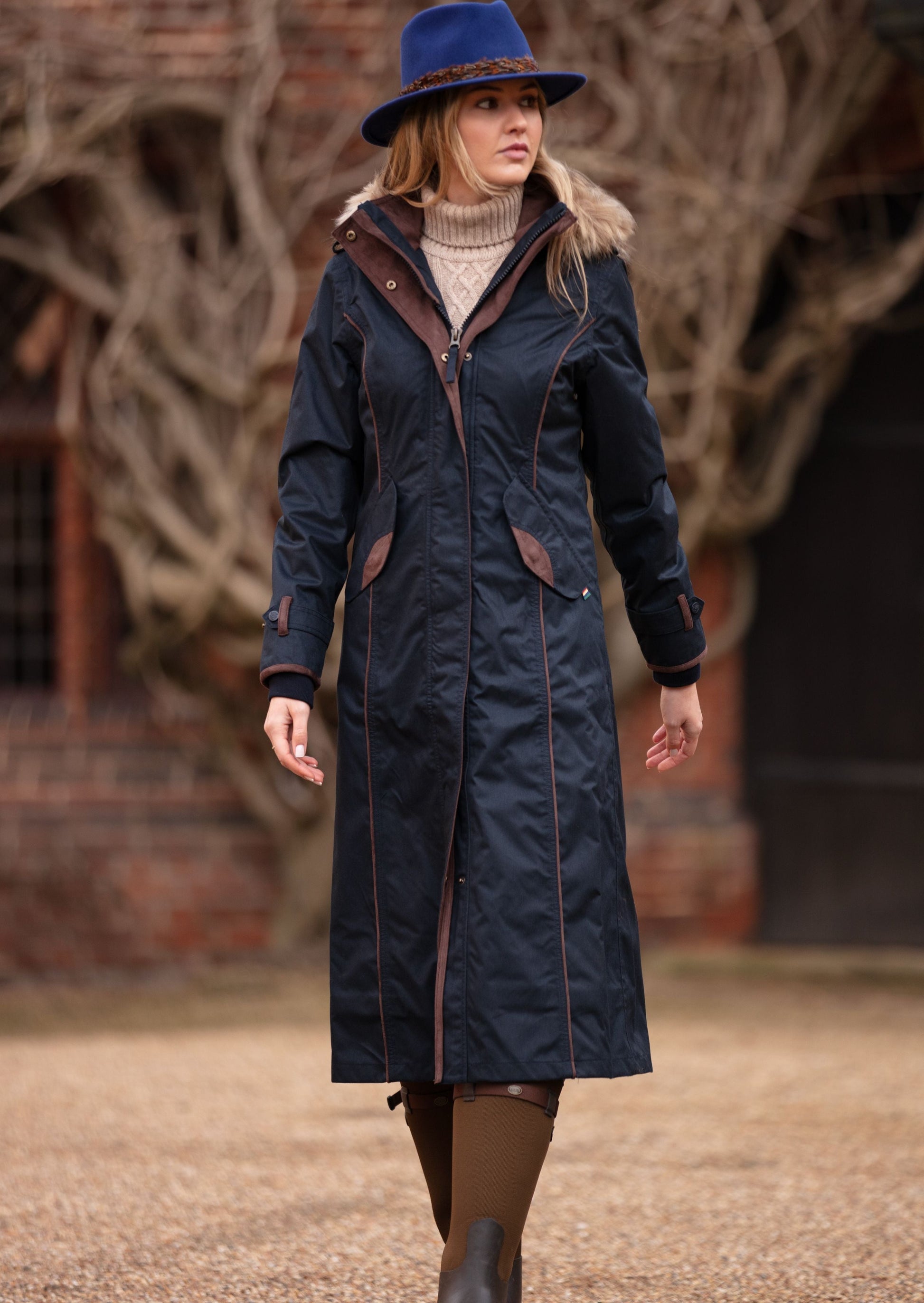 Ladies Long Waterproof Coat Alan Paine Berwick Ladies' Waterproof