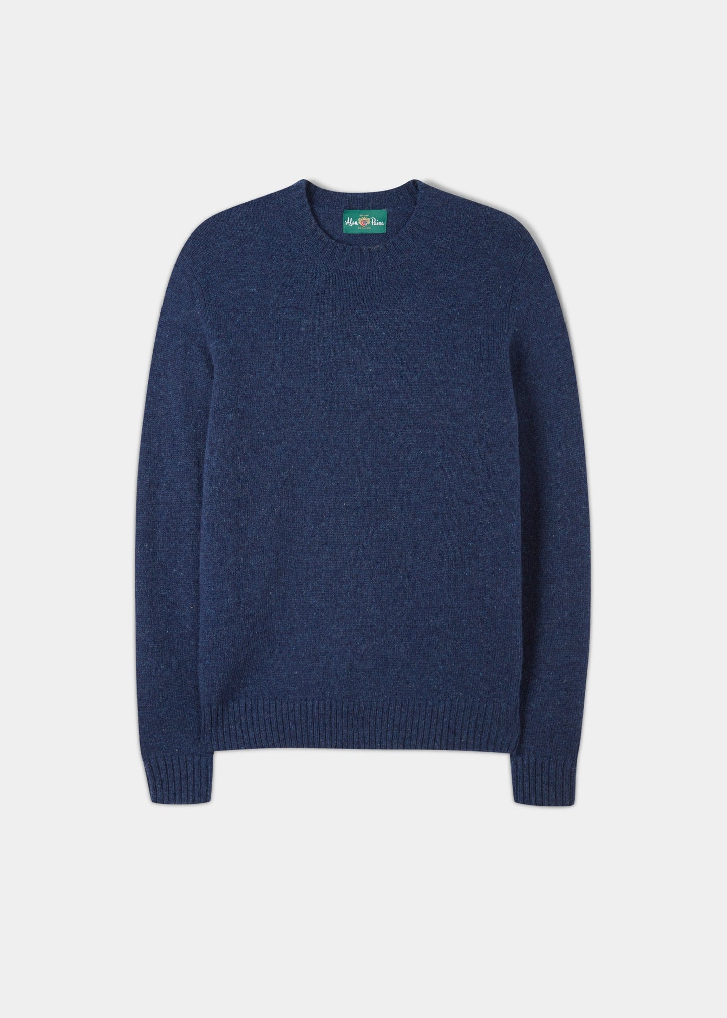 Kinnadie Supersoft Shetland Indigo Sweater - Regular Fit