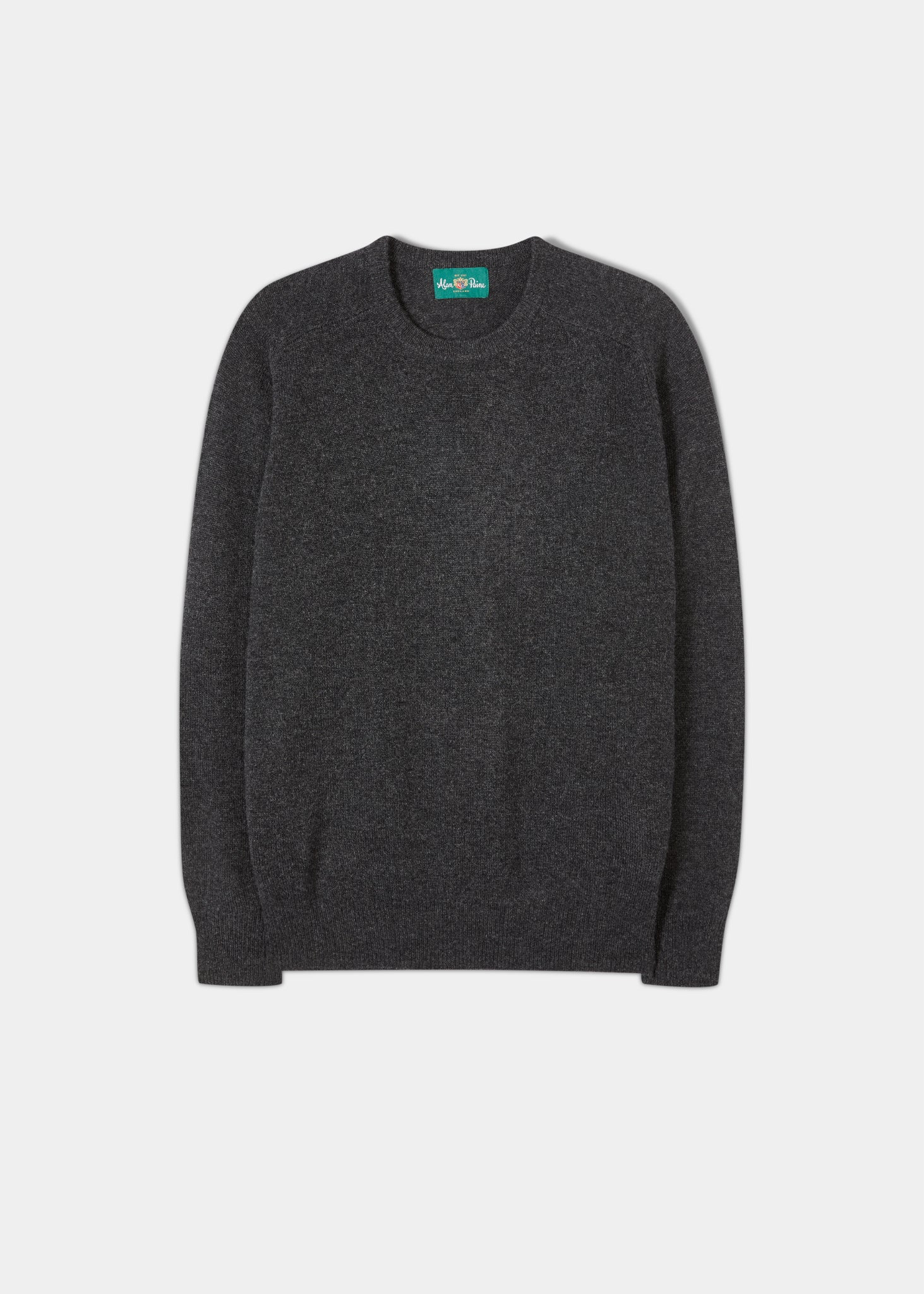 Dorset Lambswool Sweater in Charcoal | Alan Paine USA