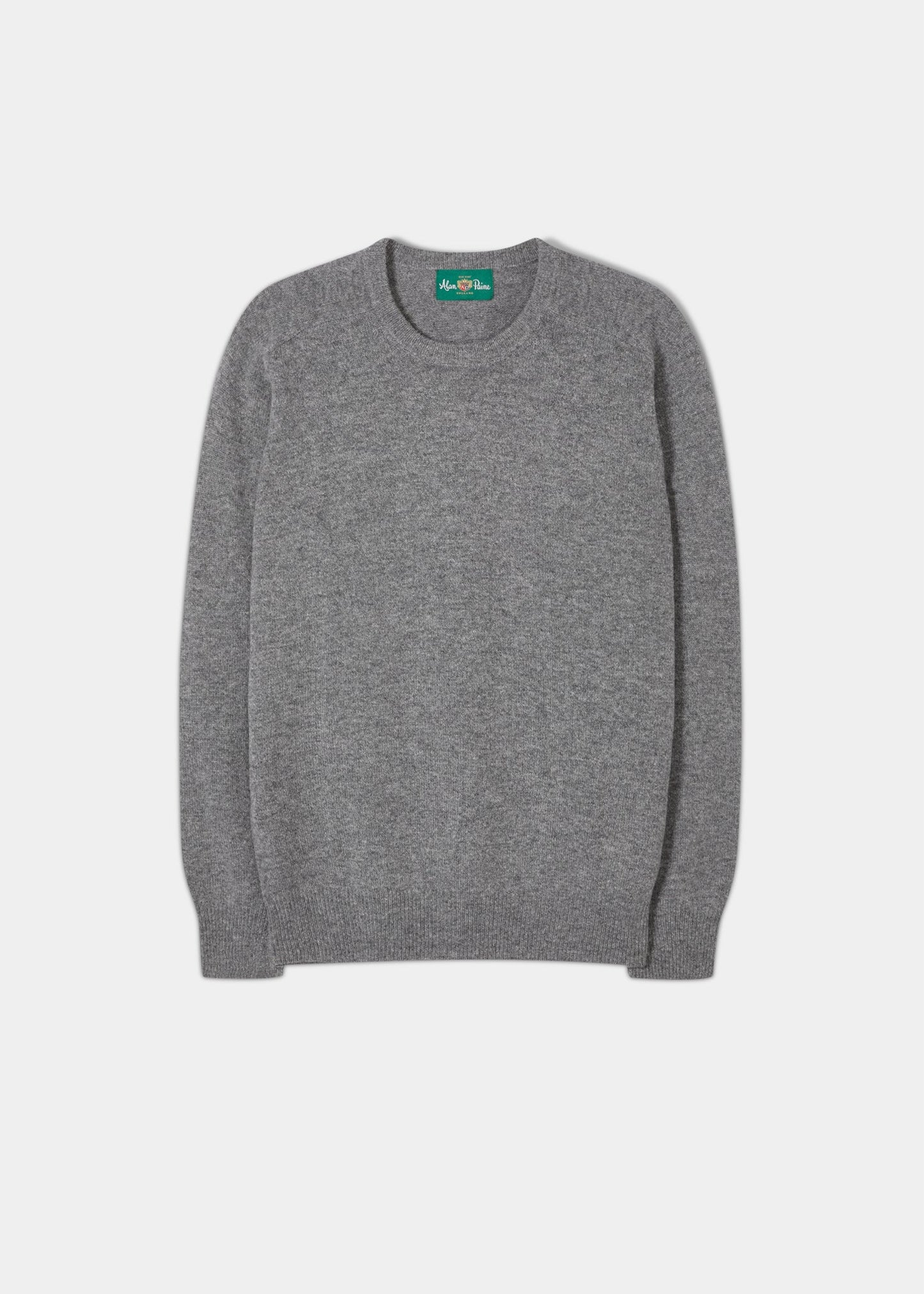 Dorset Lambswool Sweater in Grey Mix | Alan Paine USA