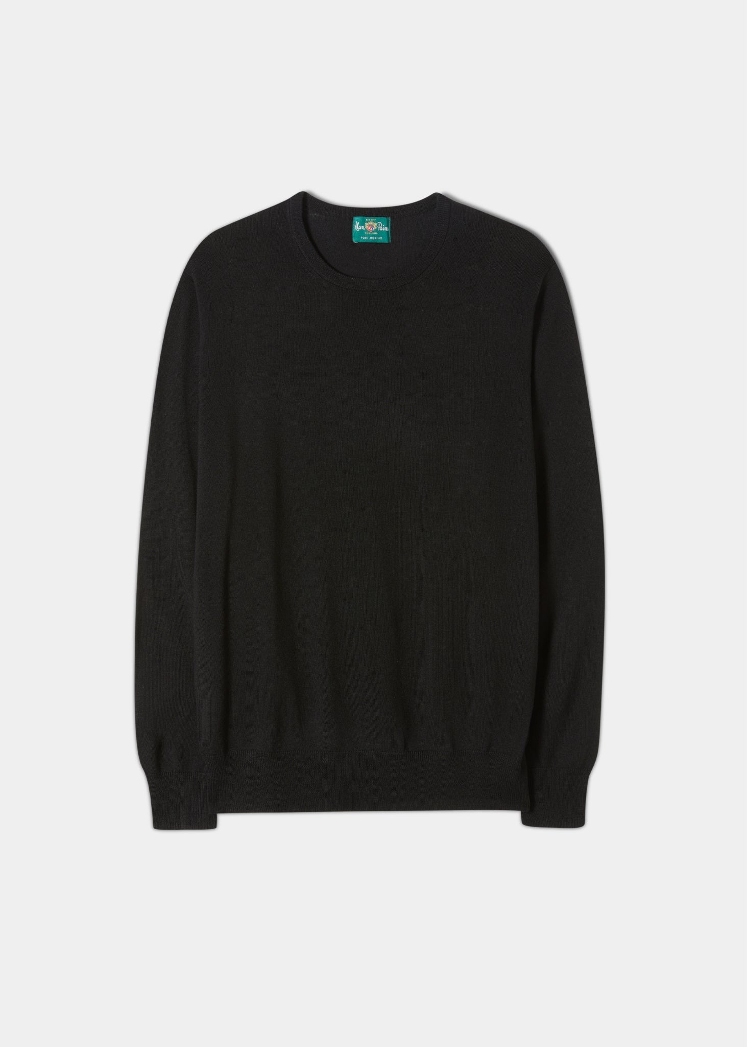 Men s Black Jumpers Black Sweaters Alan Paine Alan Paine USA