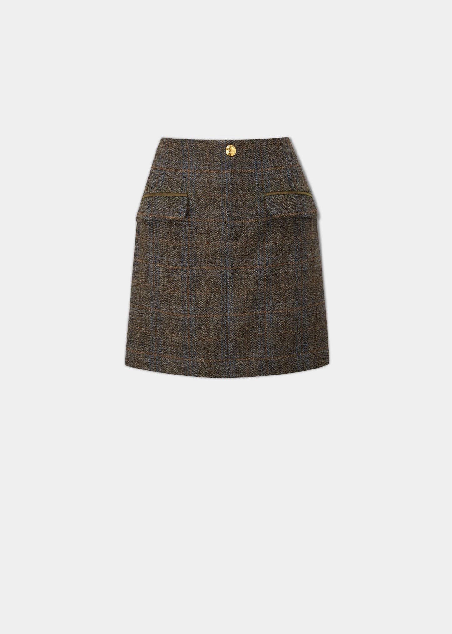 Surrey Ladies Tweed Skirt In Taupe