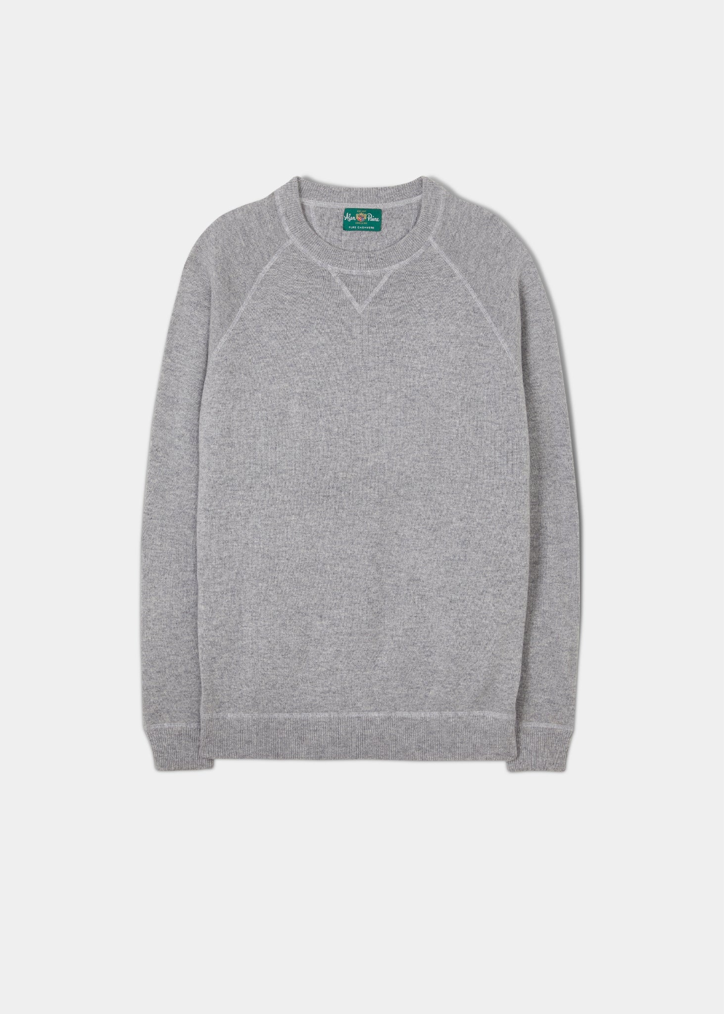 Men's Cashmere Light Grey Mix Sweatshirt