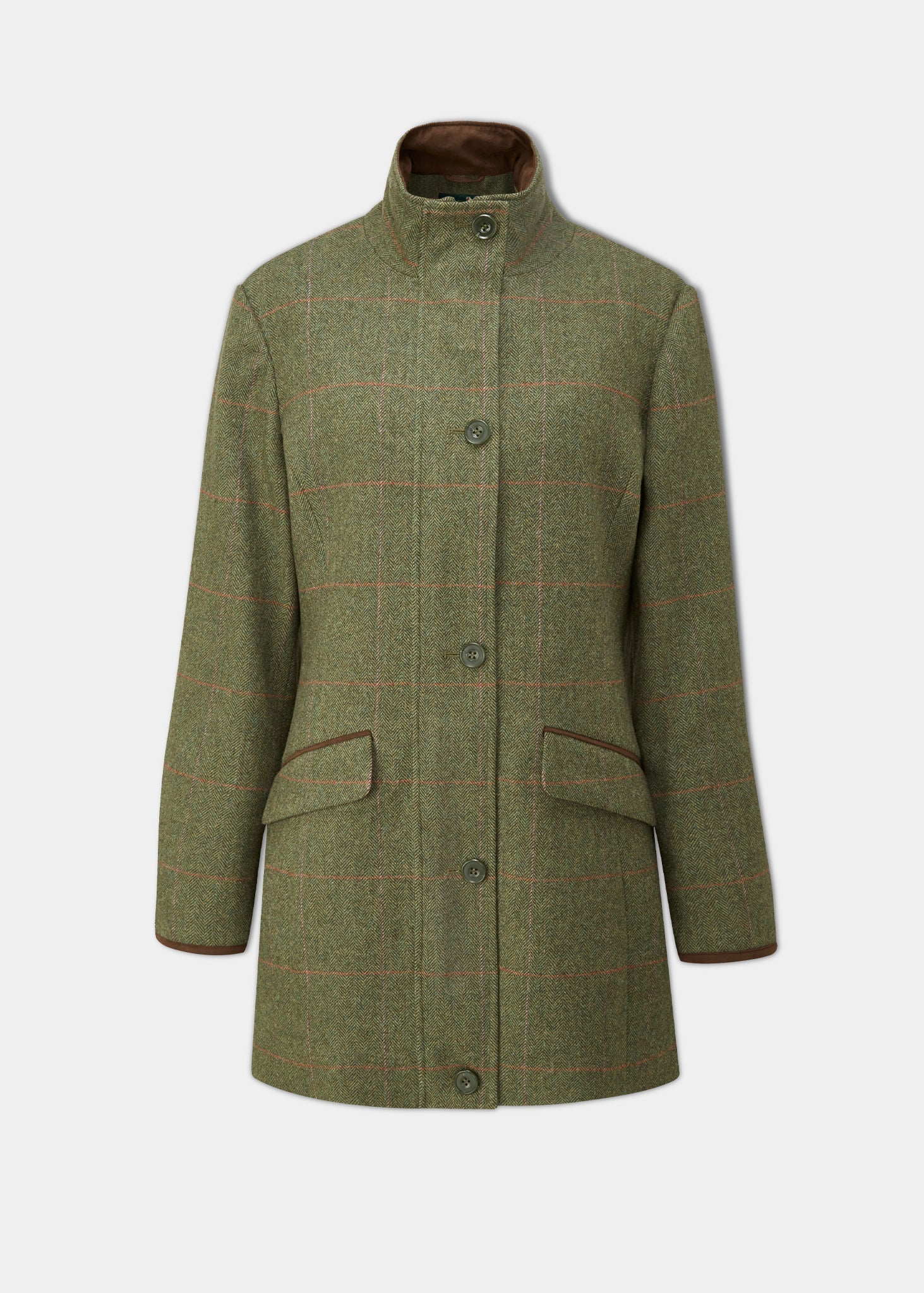 Combrook Ladies Tweed Field Jacket In Heath