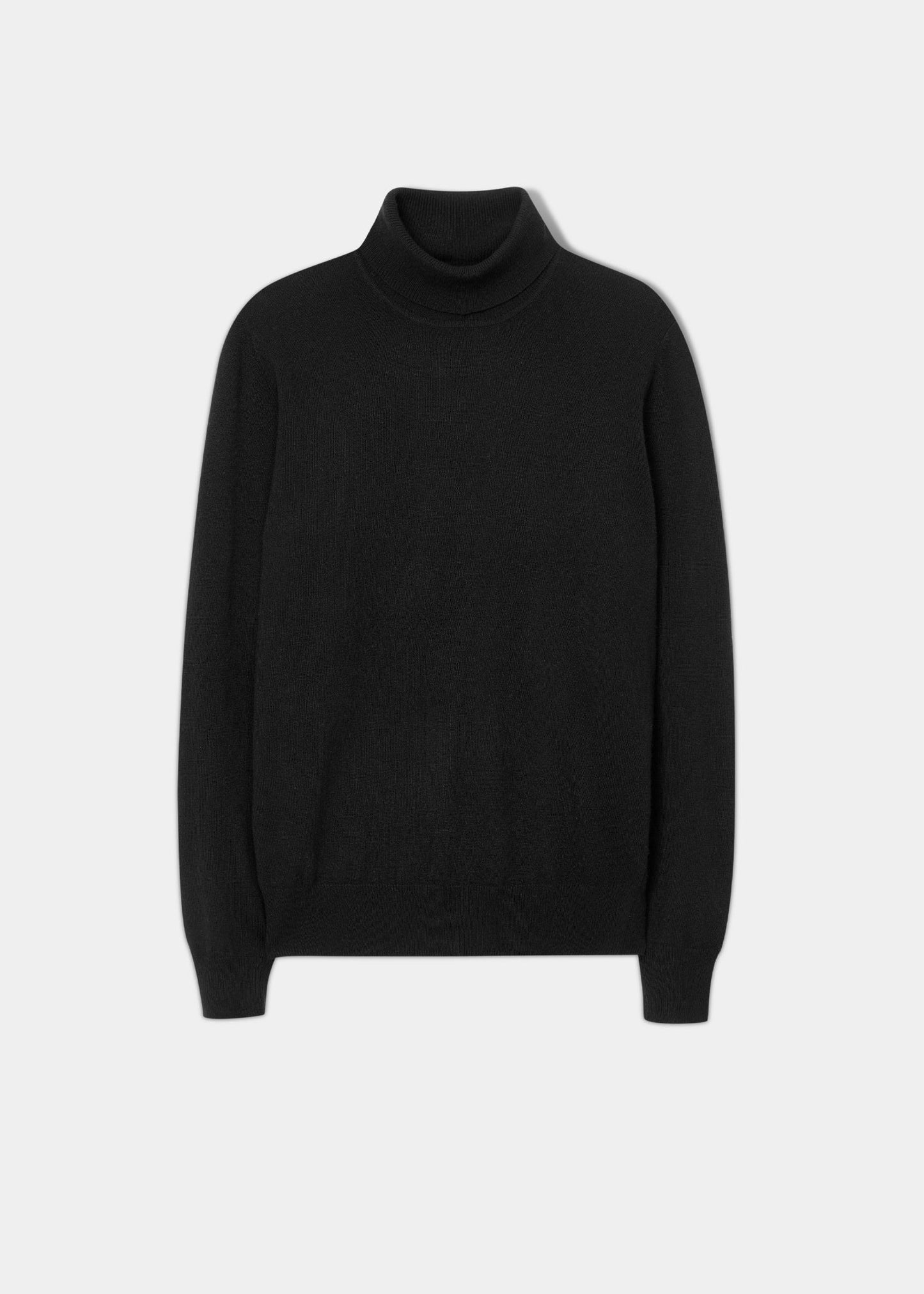Bunbury Geelong Wool Roll Neck Sweater in Black - Regular Fit