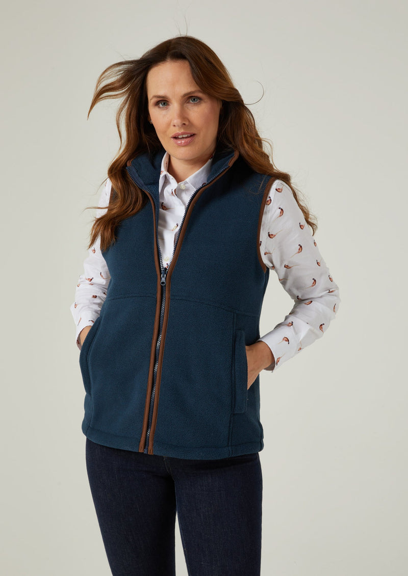 Aylsham Ladies Fleece Vest In Blue Steel 