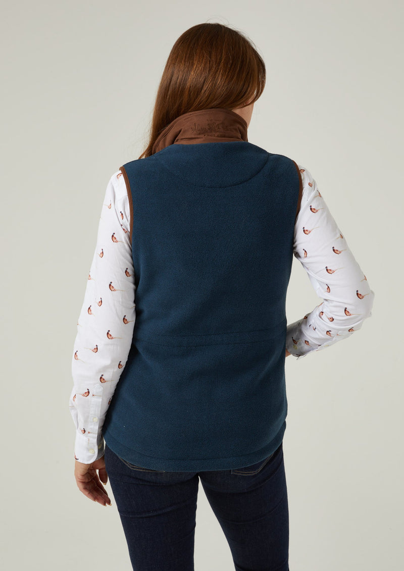 Aylsham Ladies Fleece Vest In Blue Steel 