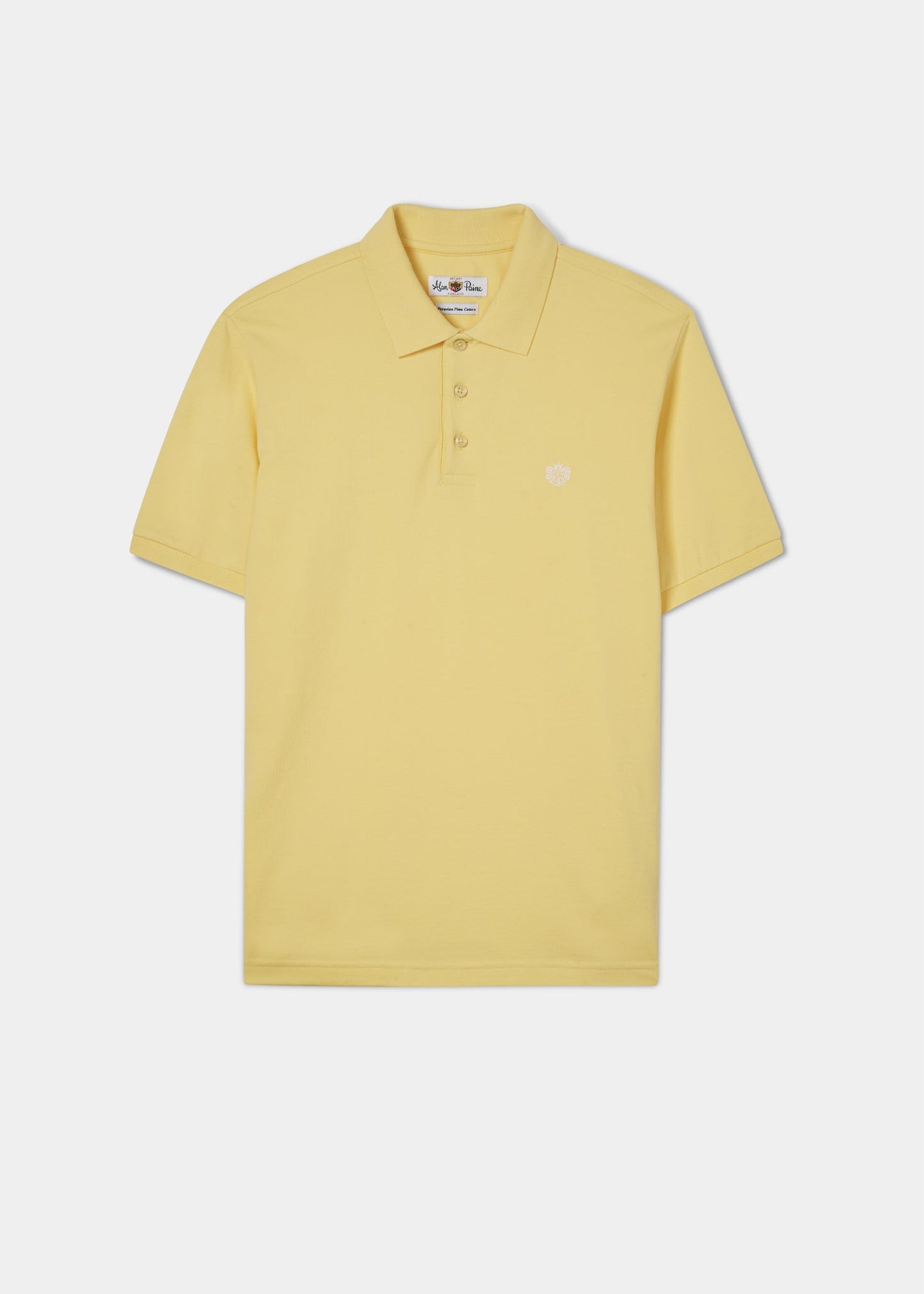 Fritton Pique Polo Shirt In Lemon