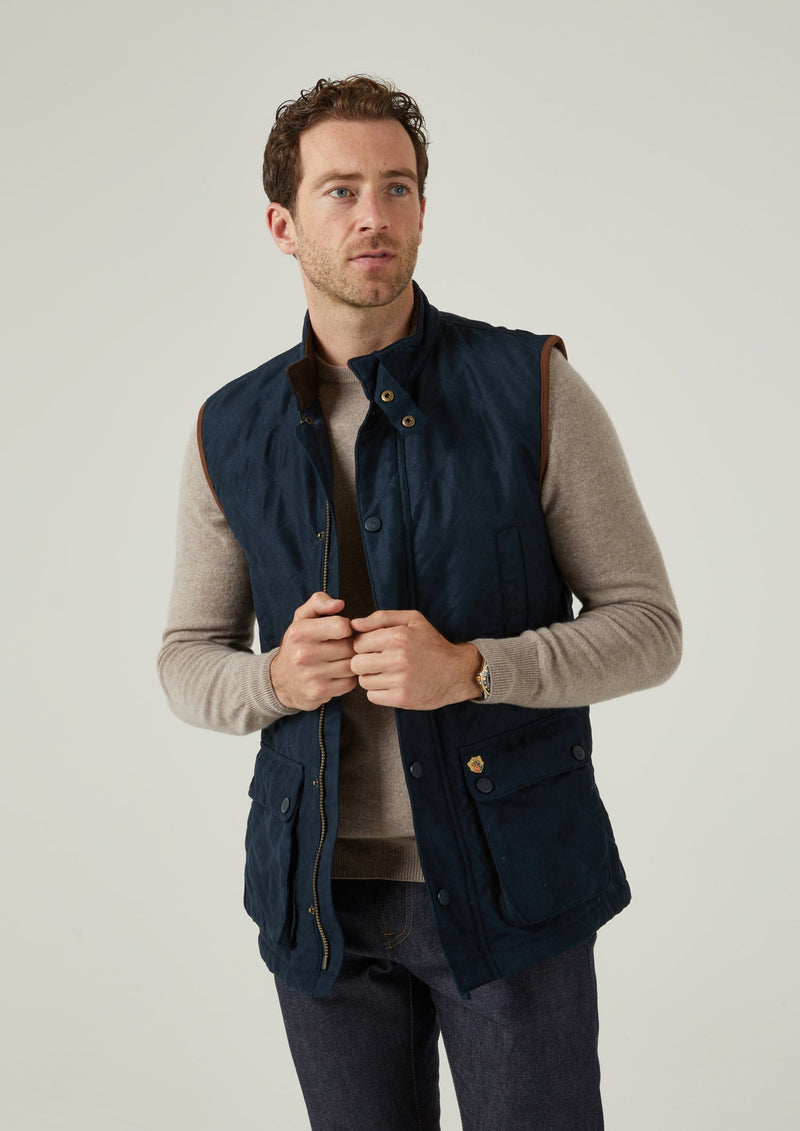 Felwell Men's Quilted Vest In Dark Navy
