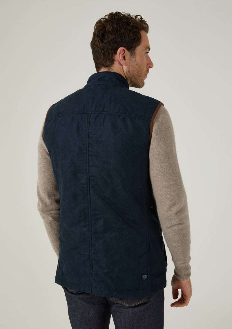 Felwell Men's Quilted Vest In Dark Navy