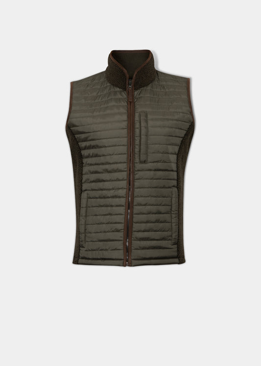 Highshore Men's Quilted Vest In Dark Green