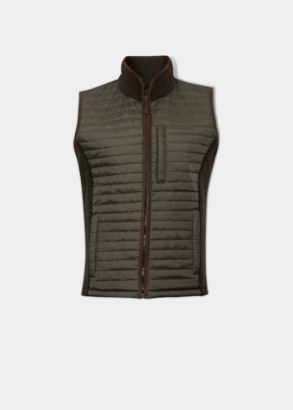 Highshore Men's Quilted Vest In Dark Green