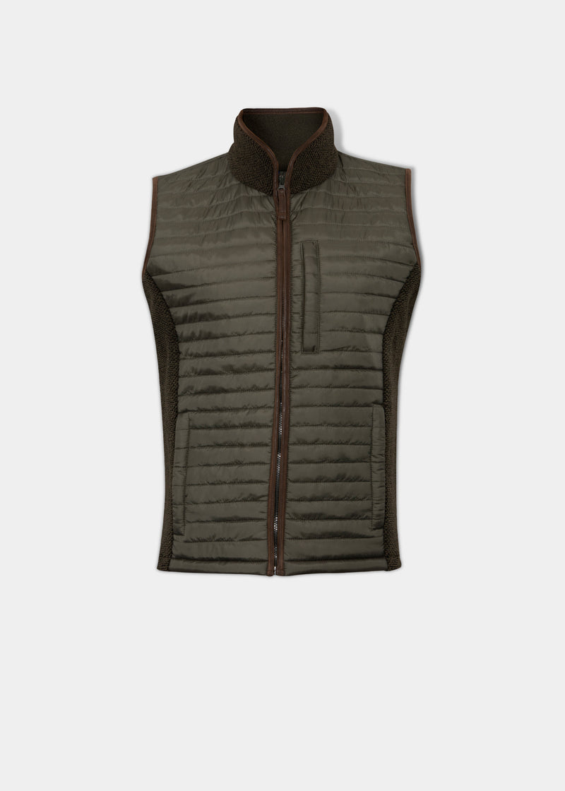 Highshore Men's Quilted Vest In Dark Green