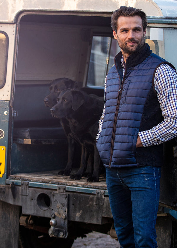 Highshore Men's Quilted Vest In Dark Navy